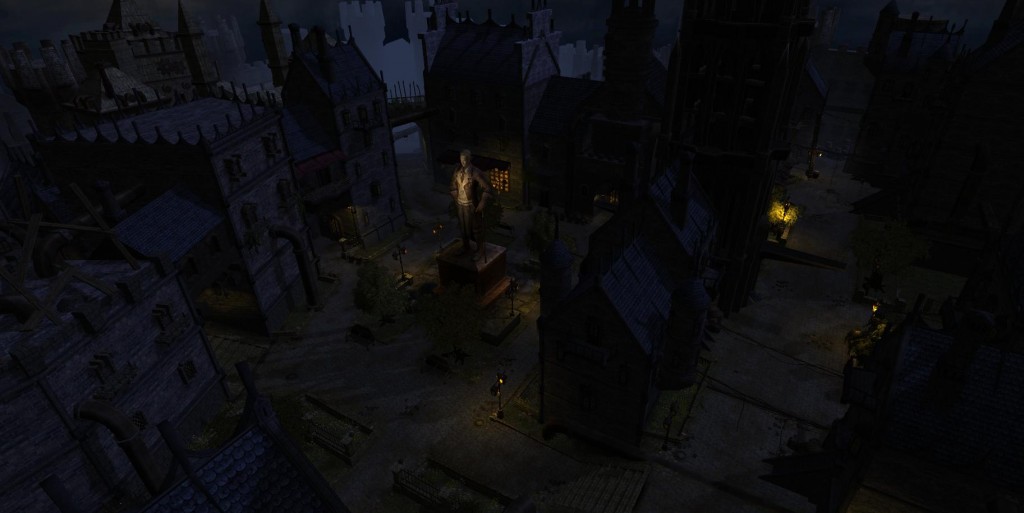 Not sure what people are talking about... place seems completely safe for walking out at night!
